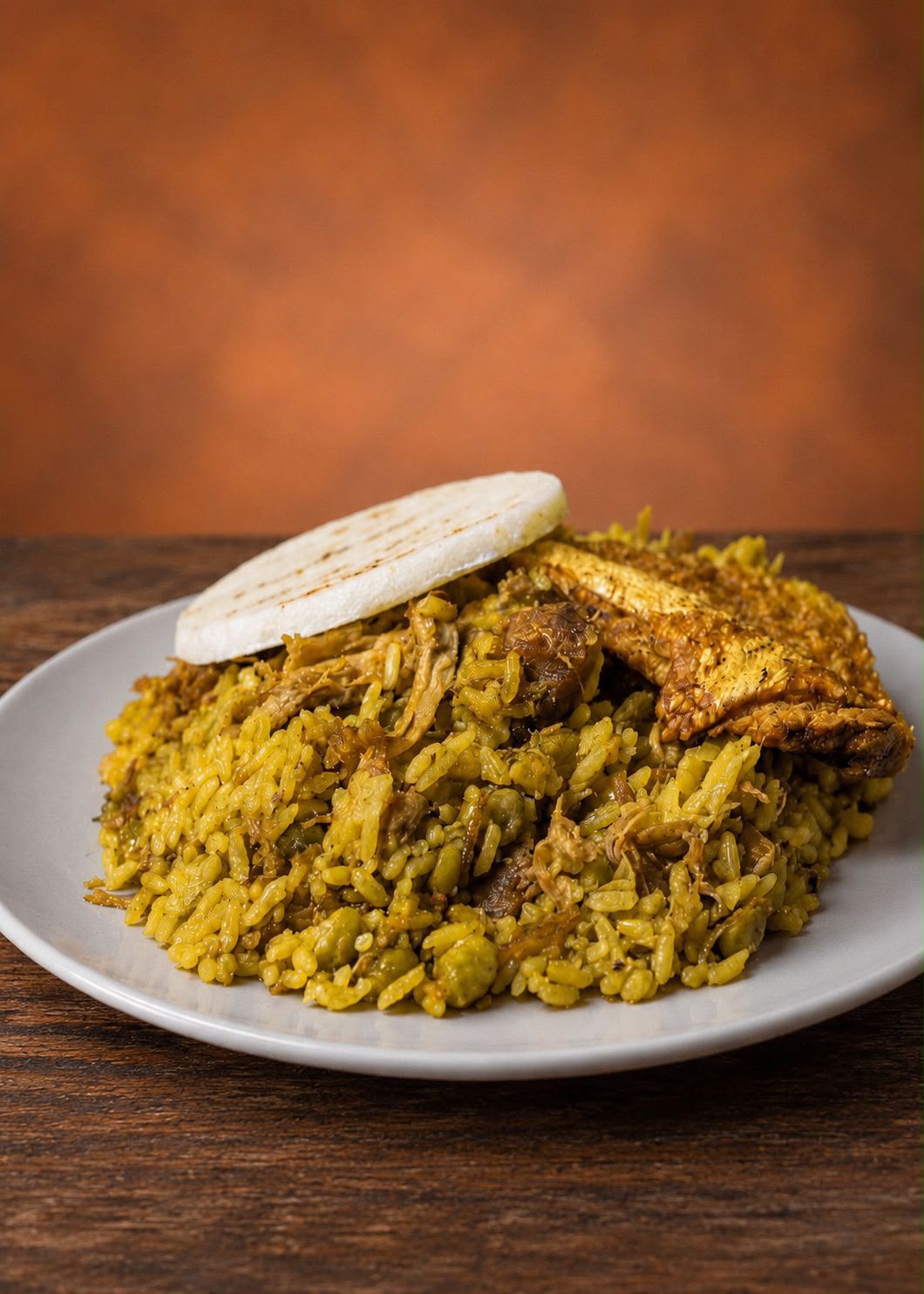 Lechona con Arepita y Corteza (piel)